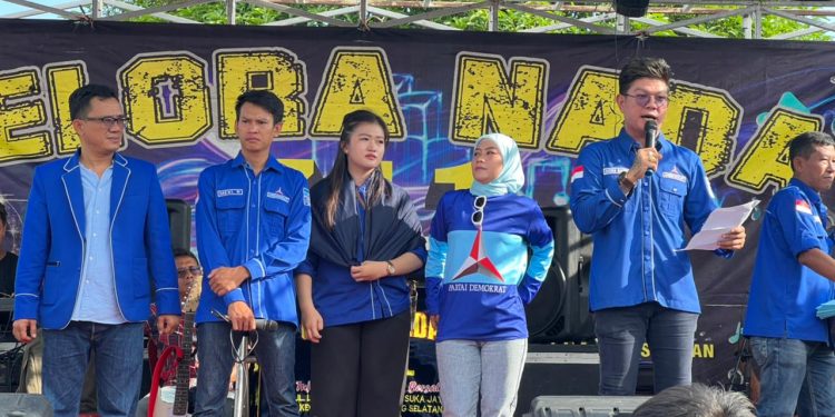Kukuhkan Ranting Demokrat kec. Penengahan, ini Pesan Babang Tamvan